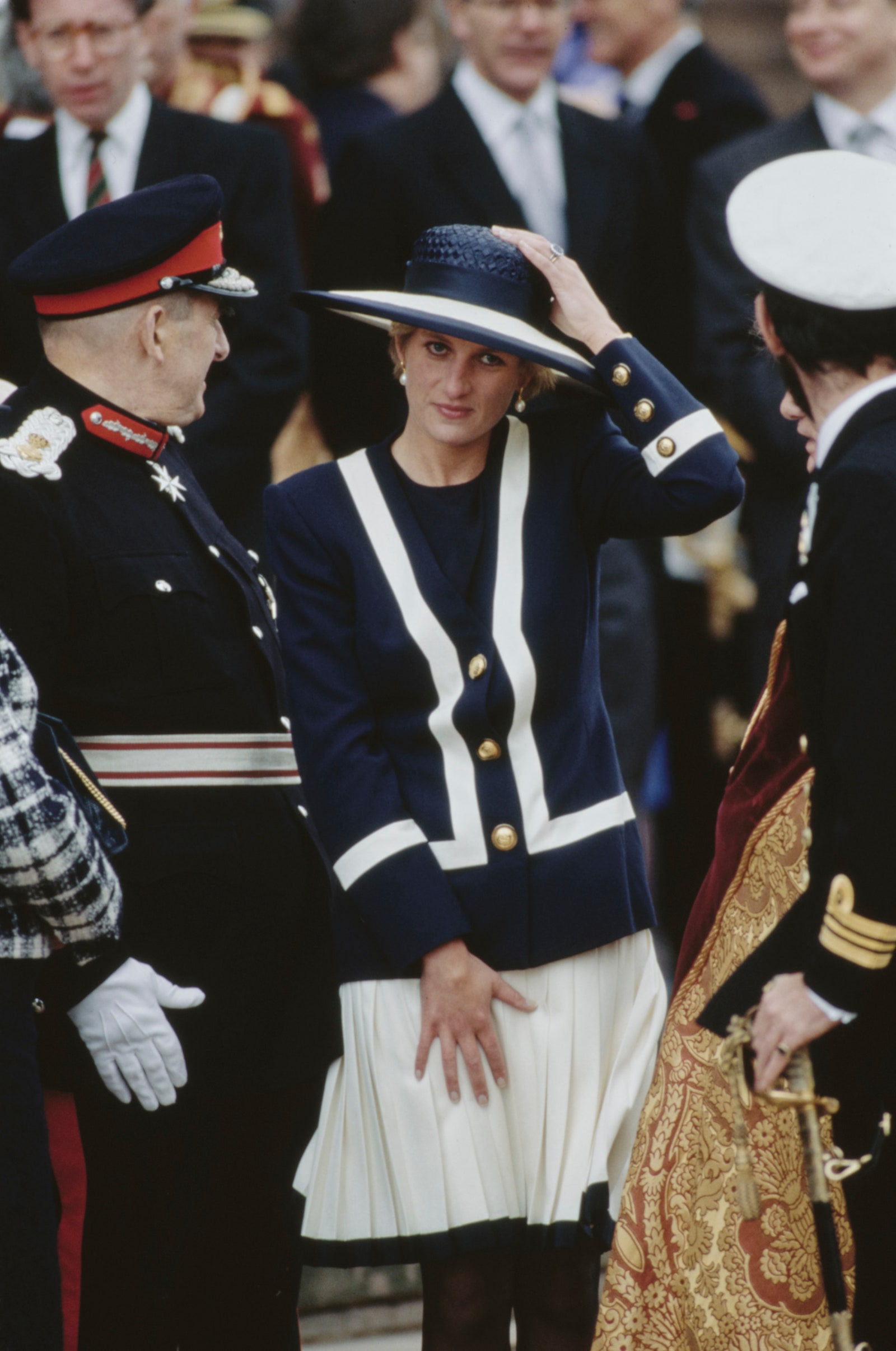 Images may contain Princess Diana of Wales Malcolm Rifkind Boers, Vinivad, Veniavad, Mark Esper and Man